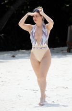 LAURYN GOODMAN in Swimsuit on the Beach in Maldives 04/24/2017