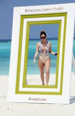 LAURYN GOODMAN in Swimsuit on the Beach in Maldives 04/24/2017