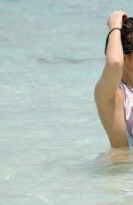 LAURYN GOODMAN in Swimsuit on the Beach in Maldives 04/24/2017