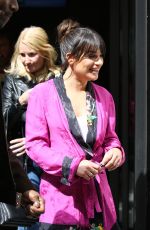 LEA MICHELE Leaves BBC Radio 2 Studios in London 04/22/2017