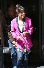 LEA MICHELE Leaves BBC Radio 2 Studios in London 04/22/2017