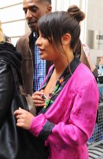 LEA MICHELE Leaves BBC Radio 2 Studios in London 04/22/2017