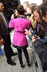 LEA MICHELE Leaves BBC Radio 2 Studios in London 04/22/2017