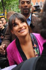 LEA MICHELE Leaves BBC Radio 2 Studios in London 04/22/2017