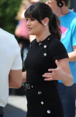 LEA MICHELE on the Set of Extra in Los Angeles 04/13/2017