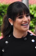 LEA MICHELE on the Set of Extra in Los Angeles 04/13/2017
