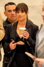 LEA MICHELE Out for a Coffee in New York 04/26/2017