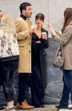 LEA MICHELE Out for a Coffee in New York 04/26/2017