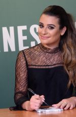 LEA MICHELE Signing Autograph at Barnes & Noble in New York 04/28/2017