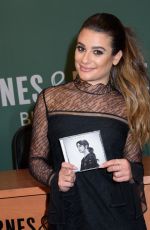 LEA MICHELE Signing Autograph at Barnes & Noble in New York 04/28/2017