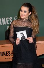 LEA MICHELE Signing Autograph at Barnes & Noble in New York 04/28/2017