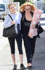 LEA THOMPSON and ZOEY DEUTCH Heading to a Gym in Beverly Hills 04/13/2017
