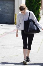 LEA THOMPSON and ZOEY DEUTCH Heading to a Gym in Beverly Hills 04/13/2017