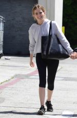 LEA THOMPSON and ZOEY DEUTCH Heading to a Gym in Beverly Hills 04/13/2017