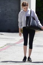 LEA THOMPSON and ZOEY DEUTCH Heading to a Gym in Beverly Hills 04/13/2017