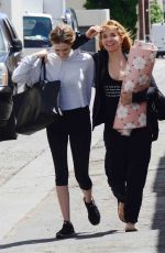 LEA THOMPSON and ZOEY DEUTCH Heading to a Gym in Beverly Hills 04/13/2017