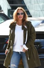 LEAH REMINI Out Shopping in Los Angeles 04/15/2017