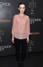 LIBBY WOODBRIDGE at The Lost City of Z Screening in New York 04/11/2017