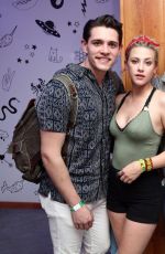 LILI REINHART and CAMILA MENDES at H&M Loves Coachella Tent at Empire Polo Field 04/14/2017