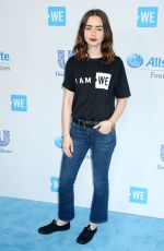 LILLY COLLINS at WE Day California in Los Angeles 04/27/2017