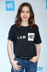 LILLY COLLINS at WE Day California in Los Angeles 04/27/2017