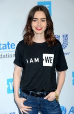 LILLY COLLINS at WE Day California in Los Angeles 04/27/2017
