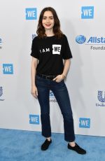 LILLY COLLINS at WE Day California in Los Angeles 04/27/2017