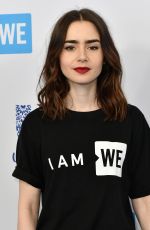 LILLY COLLINS at WE Day California in Los Angeles 04/27/2017
