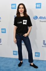 LILLY COLLINS at WE Day California in Los Angeles 04/27/2017