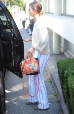 LILY ALDRIDGE Leaves Hair Salon in Beverly Hills 04/19/2017