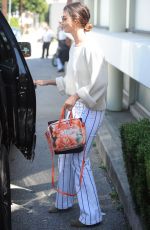 LILY ALDRIDGE Leaves Hair Salon in Beverly Hills 04/19/2017