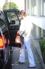 LILY ALDRIDGE Leaves Hair Salon in Beverly Hills 04/19/2017