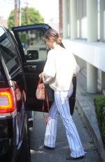 LILY ALDRIDGE Leaves Hair Salon in Beverly Hills 04/19/2017