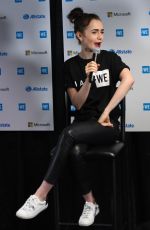 LILY COLLINS and Craig Kielburger at We Day in Seattle 04/21/2017