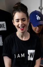 LILY COLLINS and Craig Kielburger at We Day in Seattle 04/21/2017