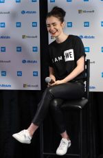 LILY COLLINS and Craig Kielburger at We Day in Seattle 04/21/2017