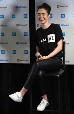 LILY COLLINS and Craig Kielburger at We Day in Seattle 04/21/2017