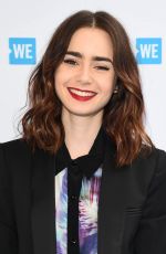 LILY COLLINS at WE Day Cocktail Party in Los Angeles 04/26/2017