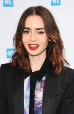 LILY COLLINS at WE Day Cocktail Party in Los Angeles 04/26/2017