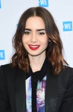 LILY COLLINS at WE Day Cocktail Party in Los Angeles 04/26/2017