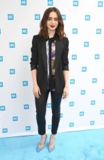 LILY COLLINS at WE Day Cocktail Party in Los Angeles 04/26/2017