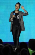 LILY COLLINS Hosts We Day in Seattle 04/21/2017