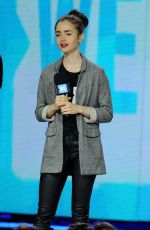 LILY COLLINS Hosts We Day in Seattle 04/21/2017