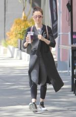 LILY COLLINS Leaves a Gym in West Hollywood 04/02/2017