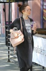 LILY COLLINS Leaves a Gym in West Hollywood 04/02/2017
