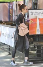LILY COLLINS Leaves a Gym in West Hollywood 04/02/2017
