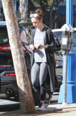 LILY COLLINS Leaves a Gym in West Hollywood 04/02/2017