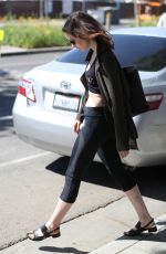 LILY COLLINS Leaves a Gym in West Hollywood 04/29/2017