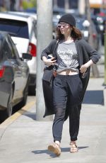 LILY COLLINS Out and About in Los Angeles 04/02/2017