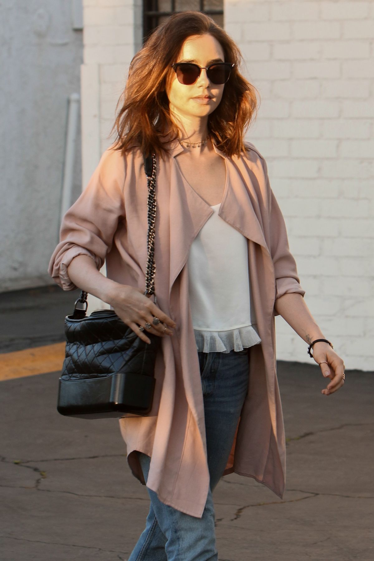 LILY COLLINS Out and About in Los Angeles 04/14/2017 LILY COLLINS Out and About in Los Angeles 04/14/2017